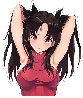 Fatestay Night Rin Tohsaka Decal Sticker For Cartrucklaptop Ebay Rin Tohsaka Pfp Png Rin Tohsaka Icon