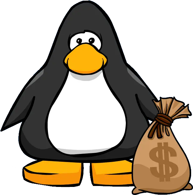 Money Bag Club Penguin Wiki Fandom Club Penguin Png Black Money Bag Png