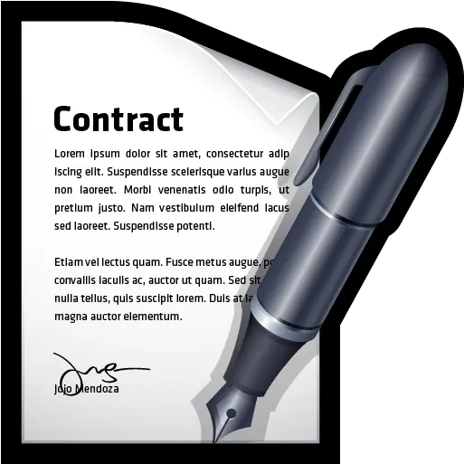 Document Edit Write Contract Icon Contract Png Type Icon