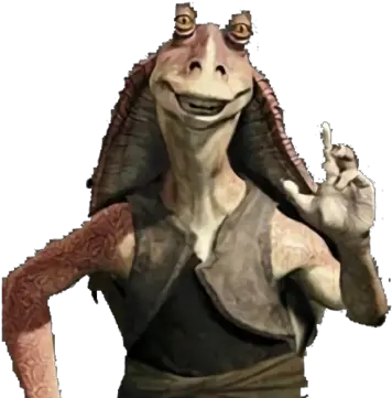 Jar Binks Jar Jar Binks With Speech Bubble Png Jar Jar Binks Png