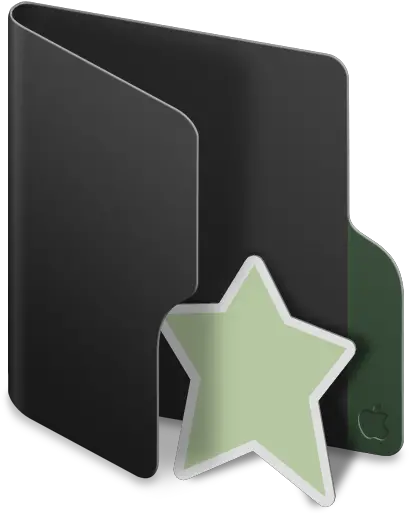 Black Folder Favourite Icon Png Transparent Background Solid Favorites Icon