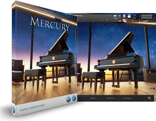 Mercury Iconic Fazioli Grand Piano Kontakt Instrument Wavesfactory Mercury Lite Png Piano Transparent