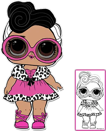 Download Lol Surprise Doll Coloring Pages Page 8 Color Your Lil Dollface Lol Doll Png Lol Doll Png