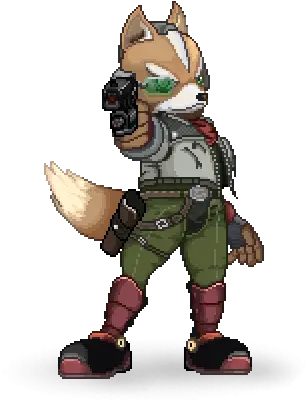 Fox Smash 4 Transparent U0026 Png Clipart Free Download Ywd Super Smash Flash 2 Fox Fox Mccloud Png