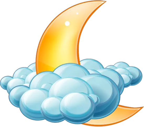 Cloudy Night Icon Large Weather Iconset Aha Soft Team Partly Cloudy Night Weather Symbol Png Night Png