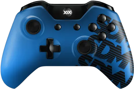 Blue Sdmn Line Logo Xbox One Custom Controller Gaming Xbox Controller Best Buy Png Controller Logo