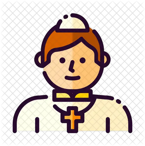 Priest Icon Of Colored Outline Style Clip Art Png Priest Png