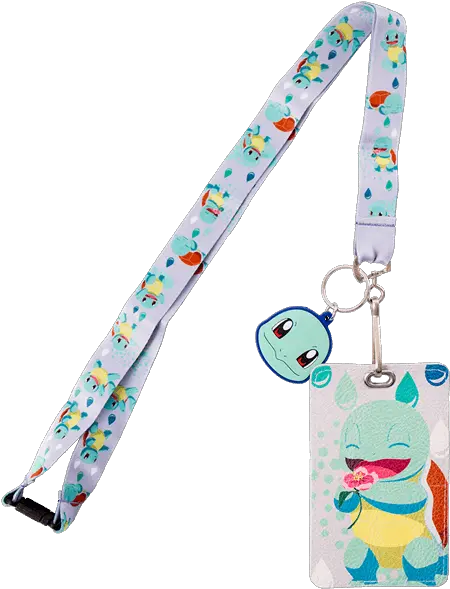 Pokemon Squirtle Floral Loungefly Lanyard Cartoon Png Squirtle Png