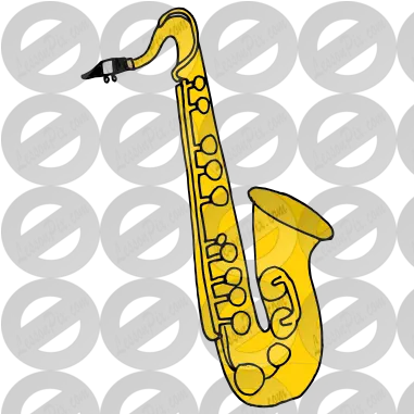 Sax Picture For Classroom Therapy Use Jazz Performer Png Saxophone Clipart Png