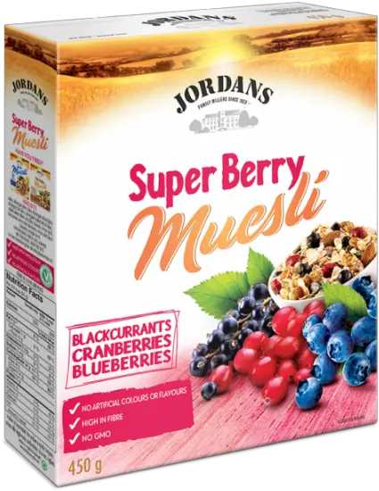 Jordans Cereal Super Berry Muesli Jordan Png Berry Png