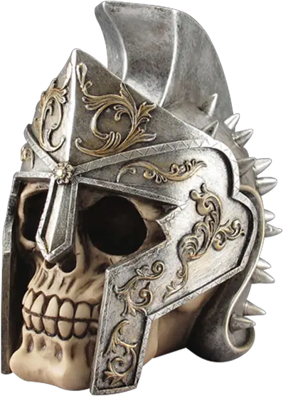 Download Roman Helmet Skull Statue Armour Png Roman Helmet Png