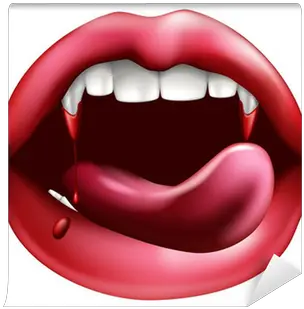 Sharp Teeth Wall Mural Pixers Tongue Png Sharp Teeth Png