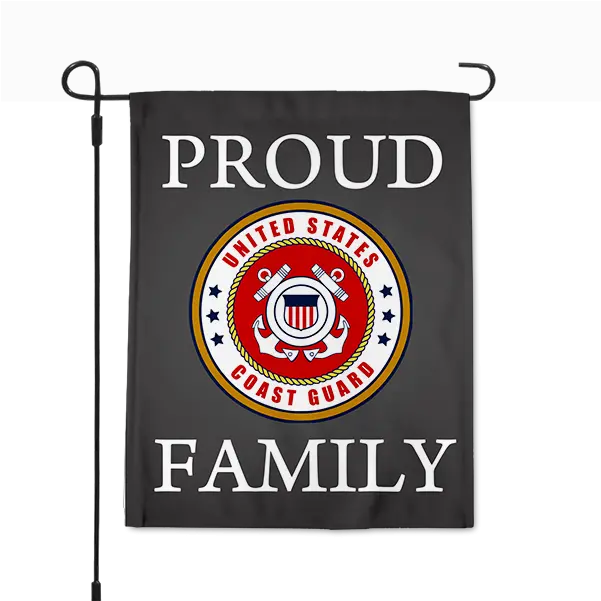 Proud Coast Guard Family Garden Flag Marine Corp Garden Flag Png Coast Guard Logo Png