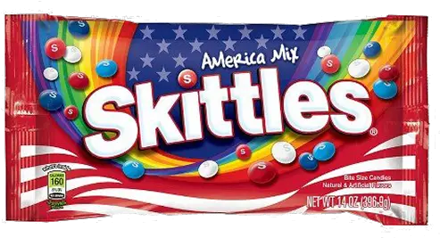 Skittles America Mix Bite Size Candies Skittles America Skittles Png Skittles Png