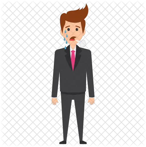 Businessman Crying Icon Of Flat Style Businessman Angry Png Crying Man Png