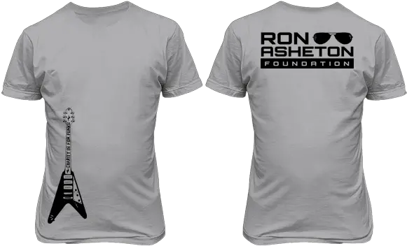 Official Ron Asheton Foundation Merchandise Official Ron T Shirt Printing Designs Png Black Tshirt Png