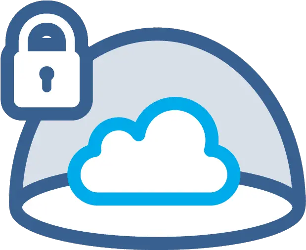 Cloud Security Protect Your Online Business With Web Protect Icon Png Blue Cloud Logos