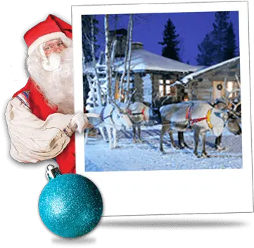 Lapland Christmas Holidays Santa Trips Santau0027s Village Png Santa And Reindeer Png