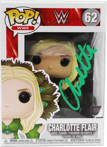 Charlotte Flair Autograph Funko Pop Wwe Womans Champion Nxt Signed Jsa Coa Charlotte Flair Funko Pop Png Charlotte Flair Png
