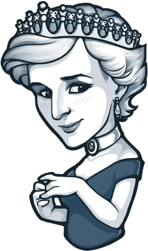 Telegram Whatsapp Diana Princess Of Wales Cartoon Png Telegram Png