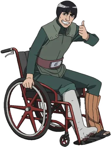 Gai Sensei Boruto Png Image With No Might Guy In A Wheelchair Boruto Png