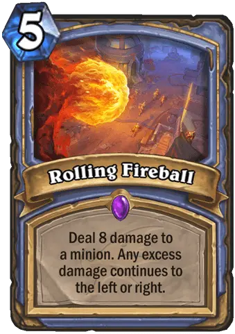Rolling Fireball Cards Hearthstone Hs Rolling Fireball Png Fire Ball Png