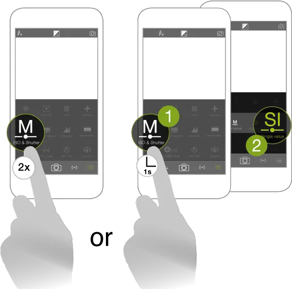 Shutter U0026 Iso Priority In Procamera Procamera Hdr Turn Technology Applications Png Iphone Camera Icon