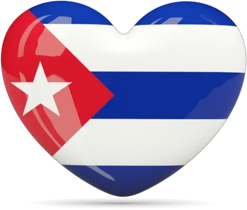 Cuban Flag In A Heart Pray For Cuba Png Cuban Flag Png