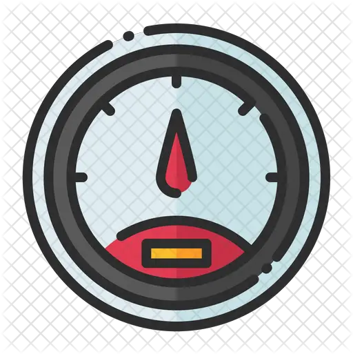 Speedometer Icon Of Colored Outline Vector Graphics Png Speedometer Logos