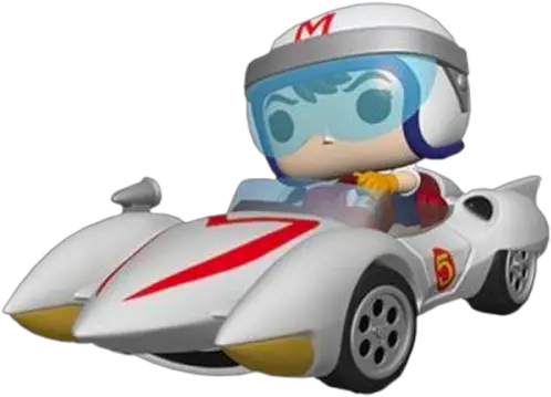 Speed Racer Speed Racer With Mach 5 Pop Rides Vinyl Figure Png Speed Racer Png