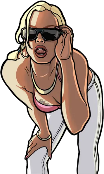 Gta Character 5 Gta San Andreas Girl Png Gta 5 Transparent