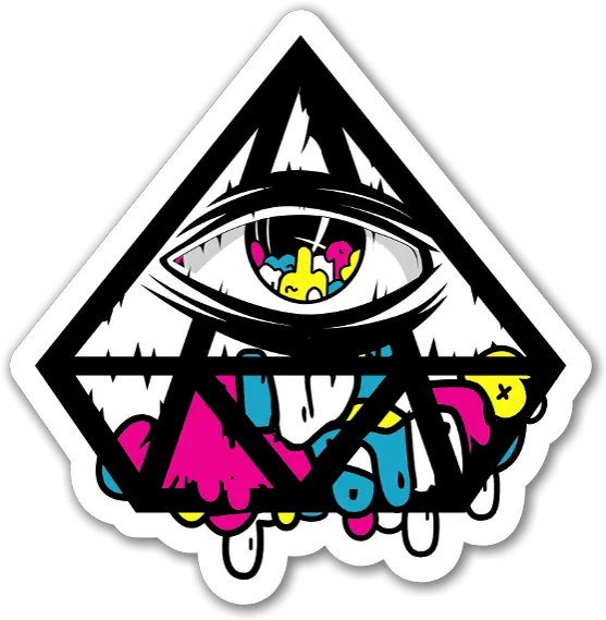 Jerkface Diamond Eye Sticker Png Sticker Of Illuminati Diamante Png