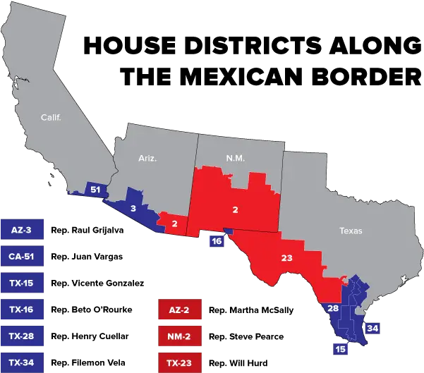 Border Congressional Districts On Mexico Border Png Trump Wall Transparent