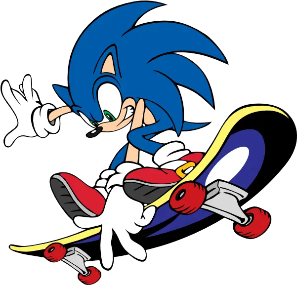 Sonic Clip Art Vector Clip Art Online Sonic The Hedgehog Skateboard Png Sonic Png