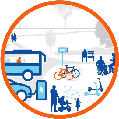 Shared Mobility Hubs Tree Png Hub Icon