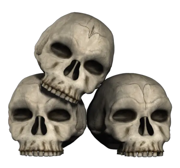 Neon Skull Png