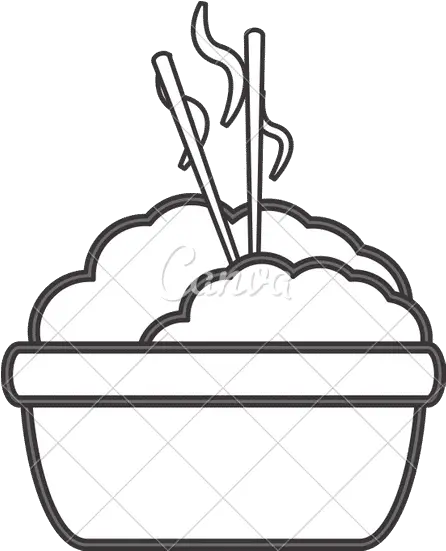 Rice With Chopsticks Icon Canva Png Rice Bowl Icon