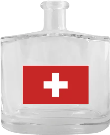 Clear Glass Hip Flask 500 Ml With Printing Switzerland Glass Png Transparent Glass