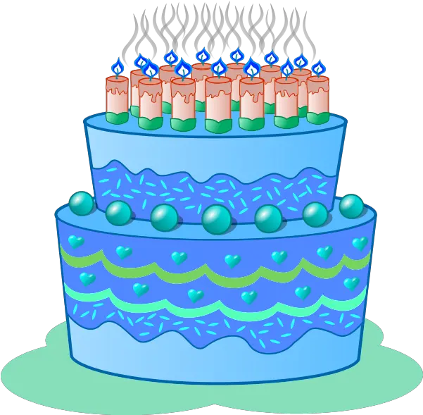Download Blue Birthday Cake Clip Art Clipart Blue Cake Birthday Cake Clip Art Png Cake Clipart Png