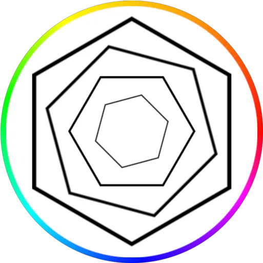 Super Hexagon Unitylist Line Art Png Hexagon Icon