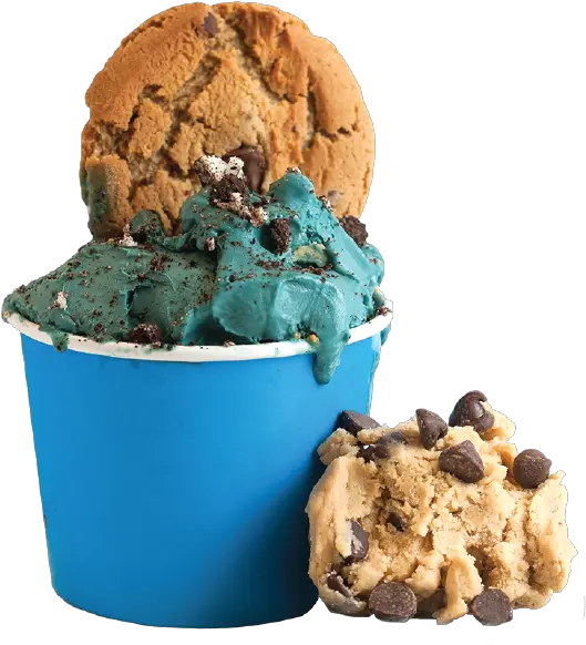 Cloud Nine Creamery Liquid Nitrogen Ice Cream Seattle Cookie Monster Ice Cream Seattle Png Cookie Monster Transparent