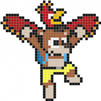 Banjo Kazooie Minecraft Banjo Kazooie Pixel Art Png Banjo Kazooie Png