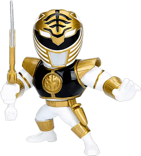 Mighty Morphinu0027 Power Rangers White Ranger Metals Diecast 4 Figure Mighty Morphin Power Rangers White Png Power Rangers Png