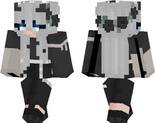 Blue Eyed Demon Girl Aesthetic Aesthetic Demon Girl Minecraft Skins Png Aesthetic Minecraft Logo