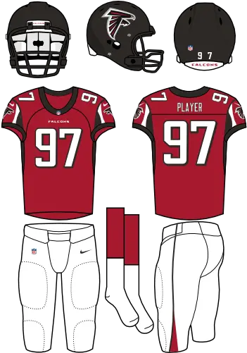 Atlanta Falcons Home Uniform Atlanta Falcons Home Uniform Png Atlanta Falcons Logo Png