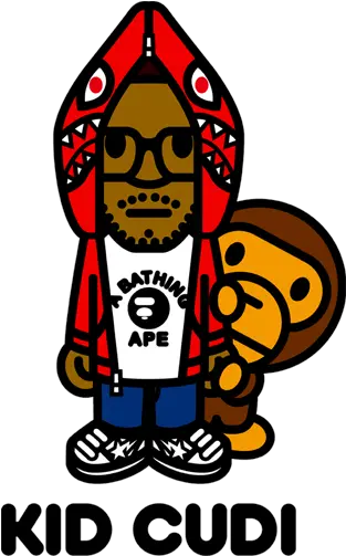 Kid Cudi Png Kid Cudi Monkey Kid Cudi Bape 3835393 Bathing Ape Kid Cudi Bape Logo Png