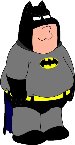 Peter Griffin Batman Fat Man Bat Man Full Size Png Peter Griffin Family Guy Fat Man Png