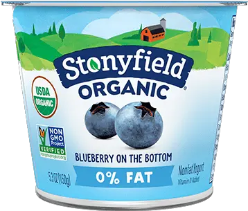 0 Fat Blueberry Stonyfield Whole Milk Yogurt Png Blueberry Text Icon