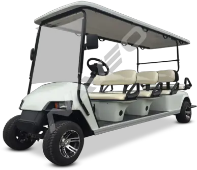 Off White 8 Seater Golf Cart Roots Golf Car 8 Seater Png Golf Cart Png
