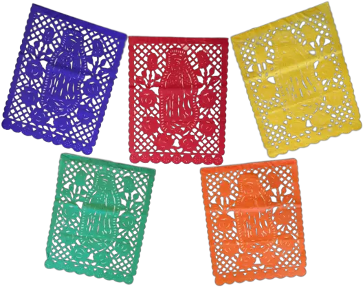 Guadalupe Papel Picado Banner Paper Png Mexican Banner Png